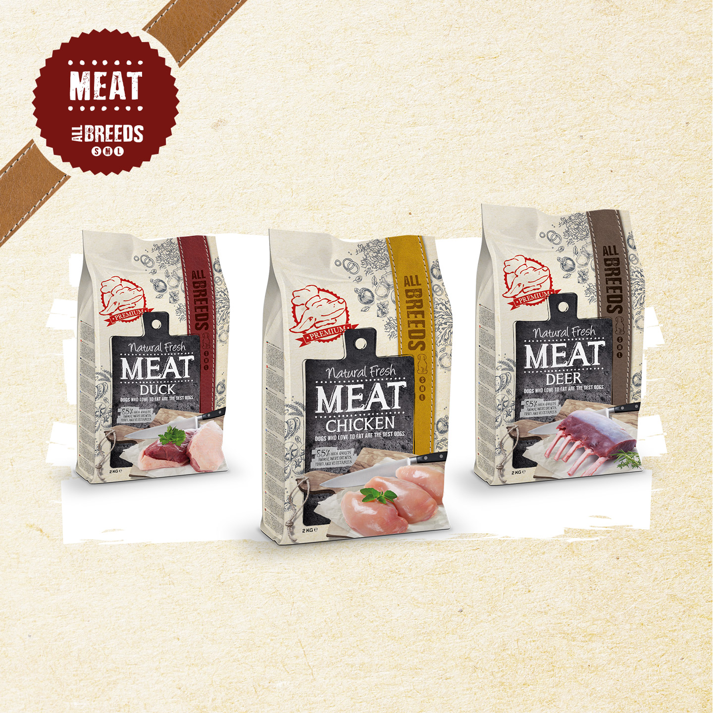 Dry food meat