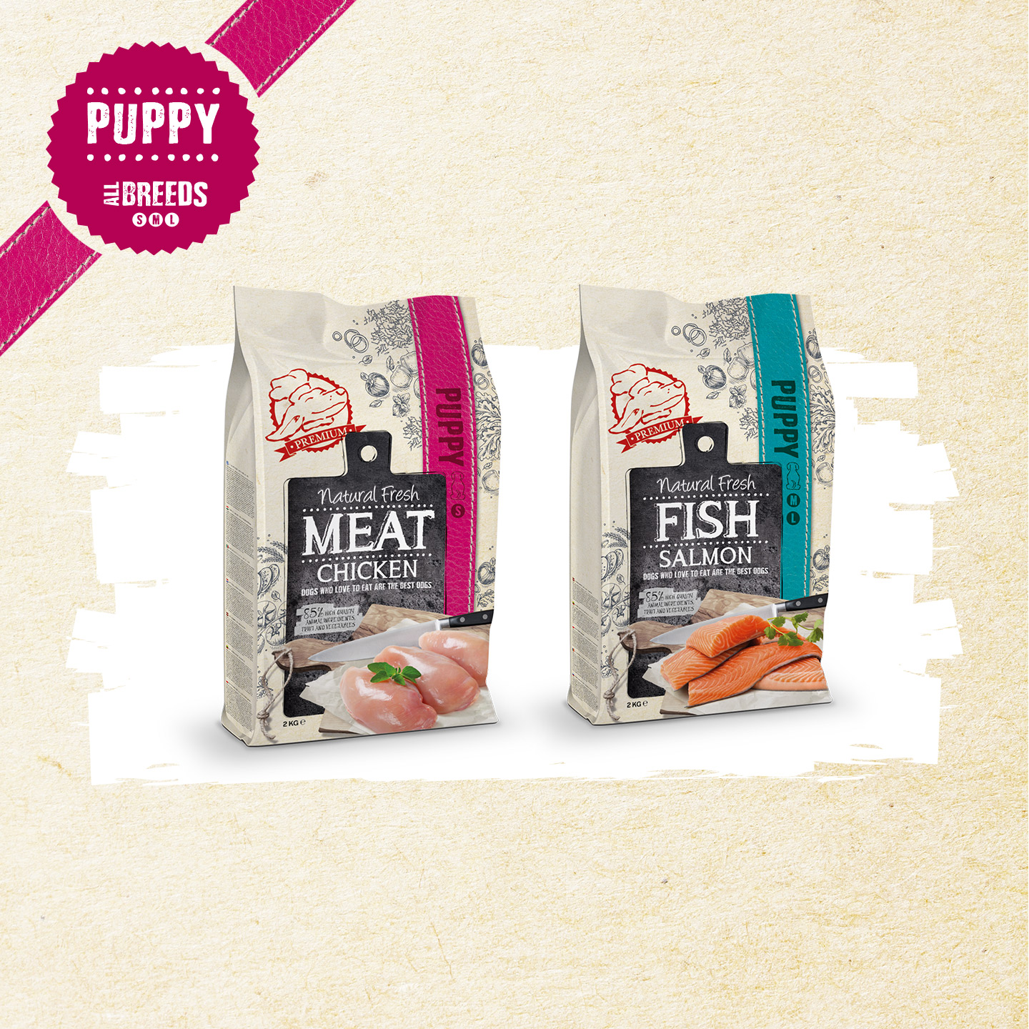 Dry food puppy