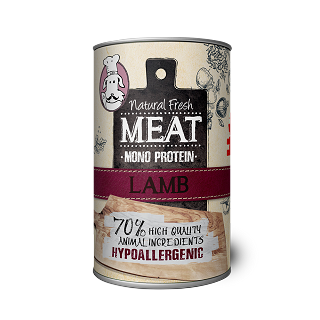 NFM Sjef's Cuisine –  monoprotein lamb - canned food 400g
per 6 pieces